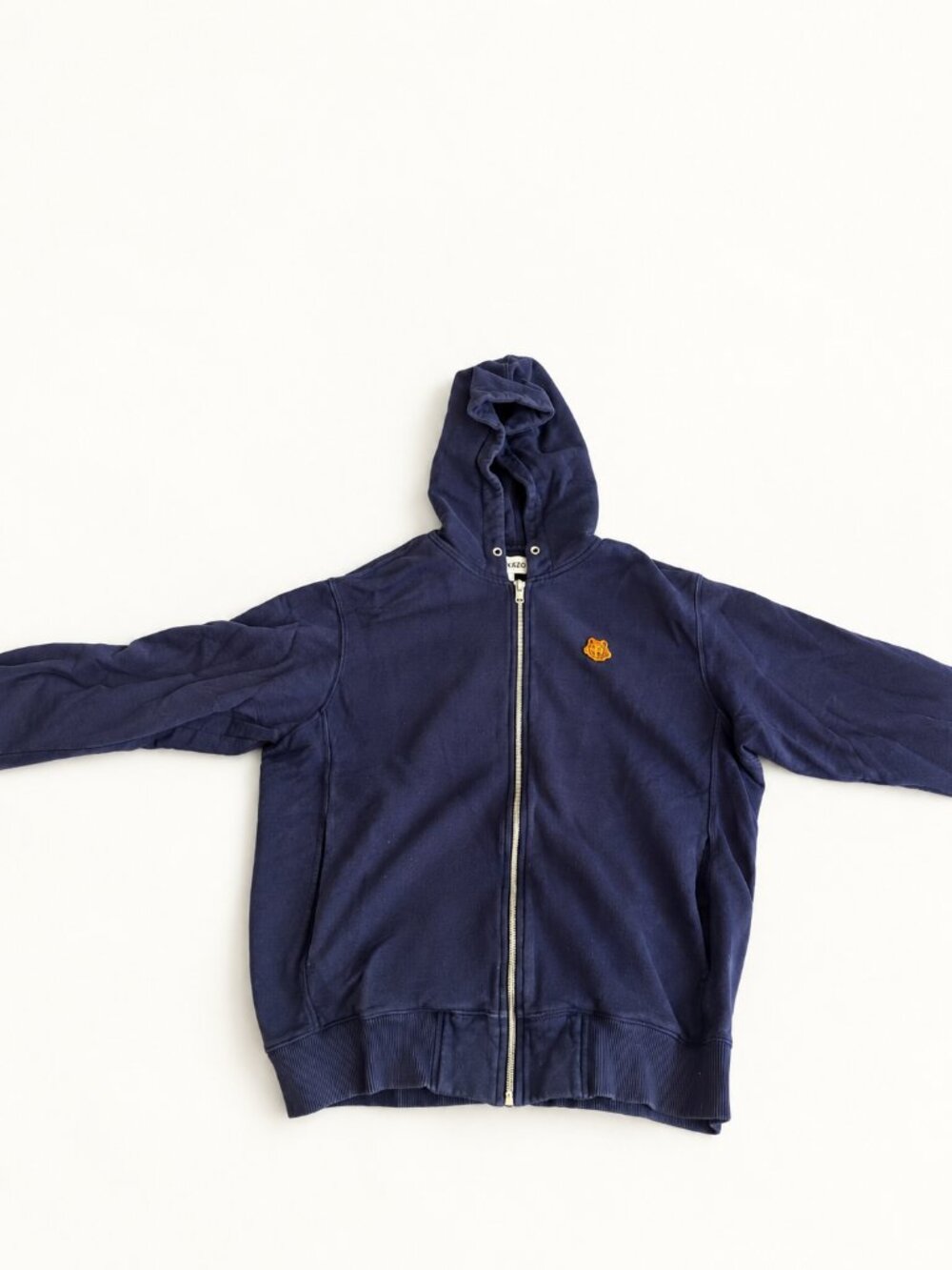 Kenzo Navy Tiger Logo Zip Hoodie - Picture 1 of 4